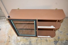 Vintage Victorian Medicine Wall Curio Cabinet