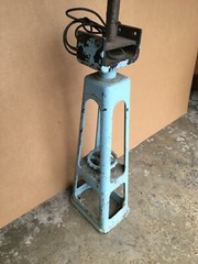 VTG Steampunk Industrial House Shop Garage Jack Floor Lamp Old Blue 349-26B