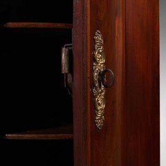 Antique Bow Front Corner Cabinet, English, Wall Cupboard, Georgian, Circa 1770
