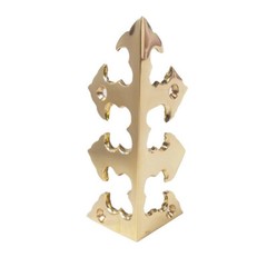 4pcs Vintage Solid Brass Anchor Box Corner Protector Decor Shelf Cabinet