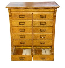 Antique Oak 12 Drawer File Cabinet – Rockwell & Rupel of Chicago