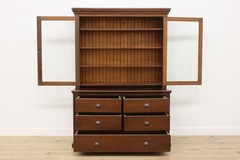 Farmhouse Antique Kitchen Cabinet or Pantry Cupboard #55176
