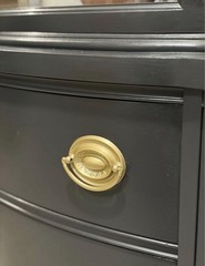 Newly Refinished Antique Vintage china cabinet with glass doors
