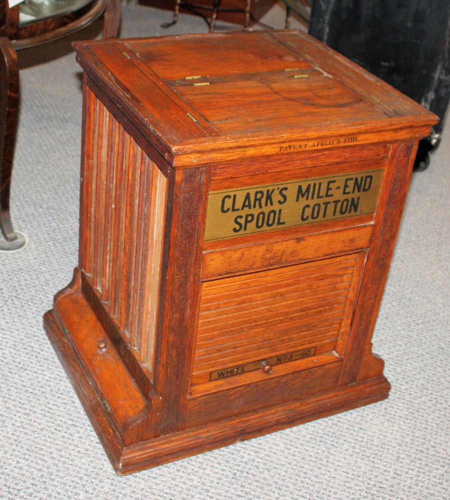 Antique Oak Spool Cabinet – Clark’s ONT – Country Store Spool Cabinet