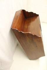 Real Antique 1830 American Solid Walnut Country Style Hanging Wall Cabinet