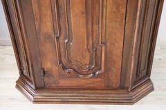 17th Century Italian Louis XIV Pair of Antique Corner Cupboards RESTORED
