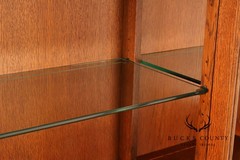 Stickley Mission Collection Oak Harvey Ellis Inlaid China Cabinet