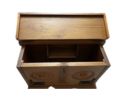 Vintage Ornate Portable Altar, Bar, Or Valuables Cabinet