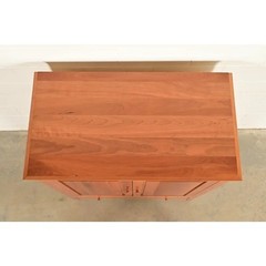 Harden Furniture Arts and Crafts Shaker Solid Cherry Wood Media Cabinet