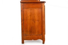 French Provincial Waxed Pine Bookcase Display Cabinet Cupboard
