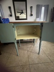 Hand-Painted Floral Console Table