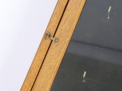 Small Vintage Lacquered Wooden Display Cabinet, Small Wooden Storage Chest