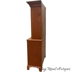 antique diminutive chippendale dutch cupboard step back cabinet farm house