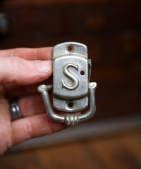 Vintage Antique Sellers Cabinet Door Latch Handle Orignal metal Parts