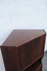 Mid Century Danish Rosewood Corner Cabinet Storage Cupboard 6167