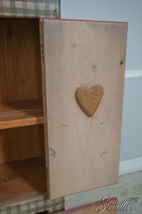 LF60995: Country Style Hand Painted 2 Door Cupboard Cabinet