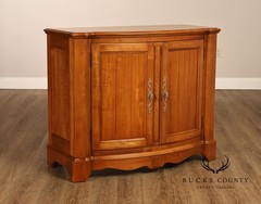 Ethan Allen French Country Style ‘Legacy’ Maple Bowfront Server