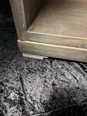 Vintage Metal Age Deco Simmons Furniture 1 Drawer Cabinet Side Table 22×14.5×13″