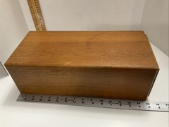 One Drawer Oak File Card Drawer w/ Brass handle Library Ref 4×6
