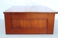 Late 19th Century Clark’s o.n.t. 2 Drawer Walnut Spool Cabinet Brass Stem Pulls