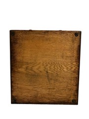 Antique Globe Oak 2 Drawer Library Card Catalog Index File Cabinet