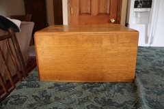 ANTIQUE WOOD LIBRARY SINGLE DRAWER CARD CATALOG