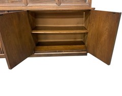 Mid-Century Modern Broyhill Brasilia 2-Piece Walnut China Cabinet