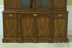 33267EC: BAKER George III English Style Walnut Breakfront