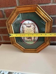 Cottagecore Vintage Wooden Framed Grandma Art Wall Storage Cabinet Unique