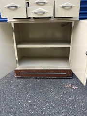 Antique Rare Art Deco Doctors Dental Medical Cabinet Apothecary Display Case