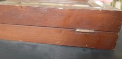key cabinet wooden box storage vintage glass key collage door