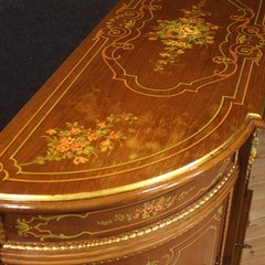 Italian sideboard furniture cabinet painted gold antique style 20th century
