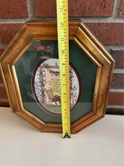 Cottagecore Vintage Wooden Framed Grandma Art Wall Storage Cabinet Unique