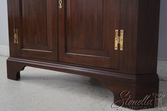 68199: HENKEL HARRIS Mahogany 12 Pane Corner China Cabinet