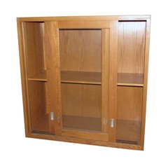 Reclaimed Sliding Glass Door Square Cabinet