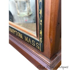 antique Leonards silk spool cabinet victorian walnut revolving country store