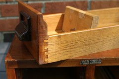 Globe Wernicke Card Catalog File Cabinet 2 drawer W-35-A Recipe Box