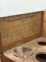 Antique Oak Apothecary Doctor travel cabinet with equipment 1890 medical