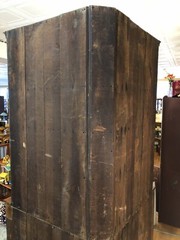 Antique Corner Cupboard Cabinet Blind doors Early Primitive