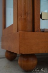 70889: HICKORY WHITE Genesis Collection Biedermeier Curio Cabinet