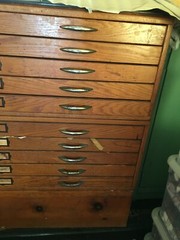  Mayline vintage oak map drawing, drafting, architect, artist chest cabinet 
