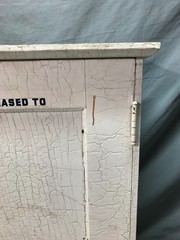 VTG Shabby 19X26 Wood Wall Mounted Medicine Cabinet Chic Old Cupboard 1225-25B