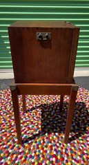Vintage Standing Mahogany Wine Rack