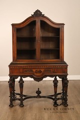 Rockford Republic Furniture Company 1920’s Walnut China Display Cabinet