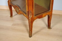 Transition style display case in Linke’s taste, violet wood, circa 1880