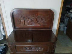 George Zee Asian Chinoiserie Bar Cabinet ANTIQUE