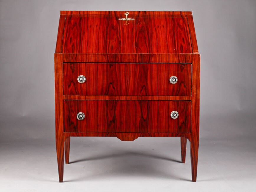 L-MHS-50 Slant Lid Secretary Writing Furniture Writing Cabinet Biedermeier Style