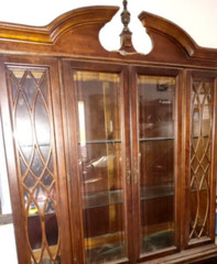 Antique cherry American drew hutch/ china cabinet/federal style