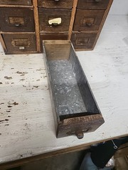 Vintage 15 Original Drawer Index Card File Cabinet Rustic