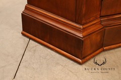 Baker Georgian Style Mahogany Bowfront China Cabinet